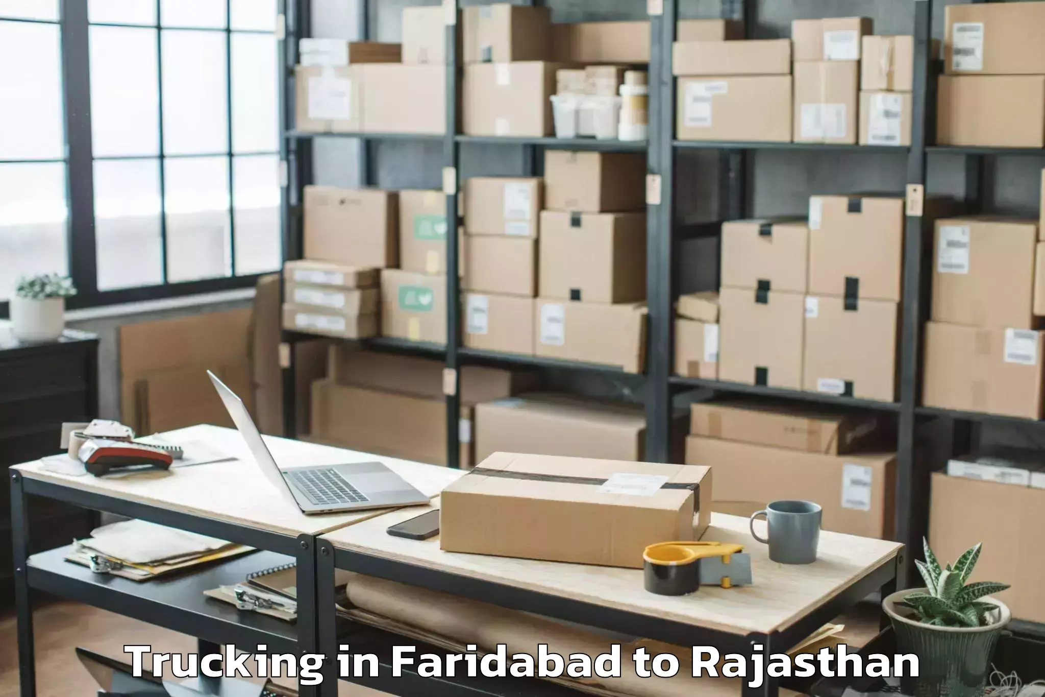 Reliable Faridabad to Sambhar Trucking